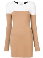Dvf Diane Von Furstenberg Crewneck Knit Dress - Black