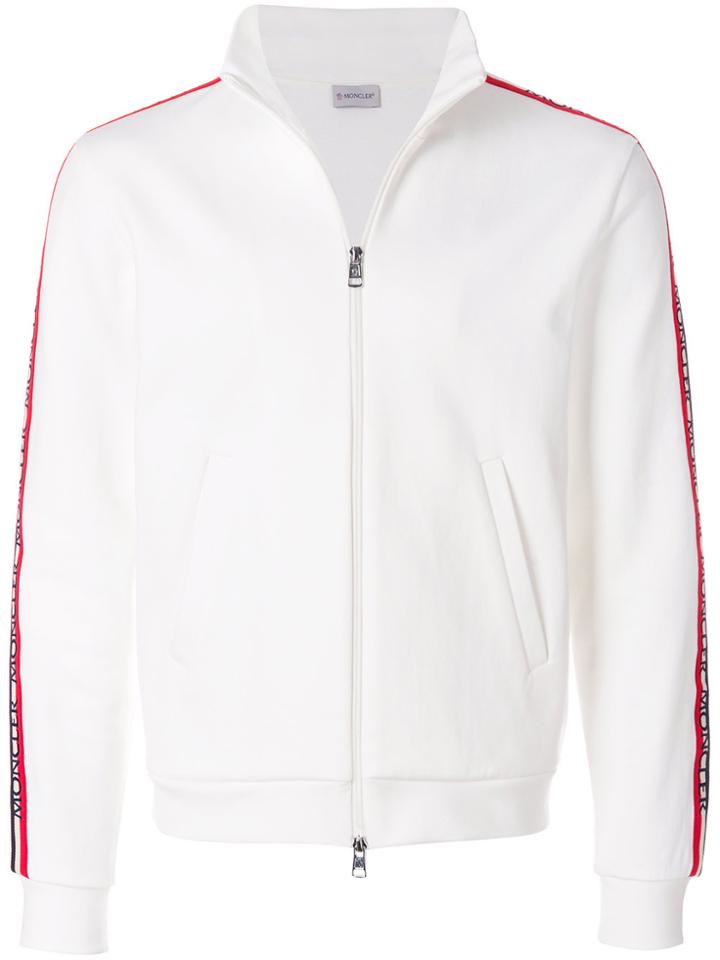 Moncler Side Stripe Zip Jacket - White