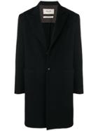 Paltò Tailored Single Breasted Coat - Black