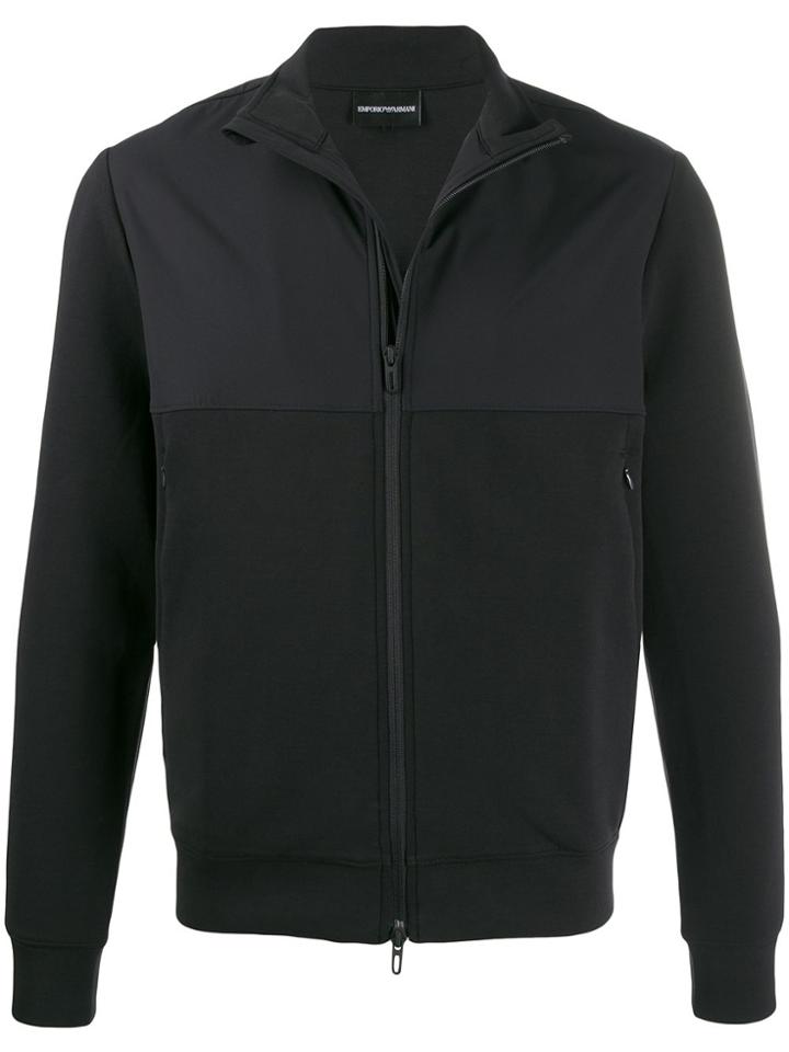 Emporio Armani Zip-up Track Jacket - Black