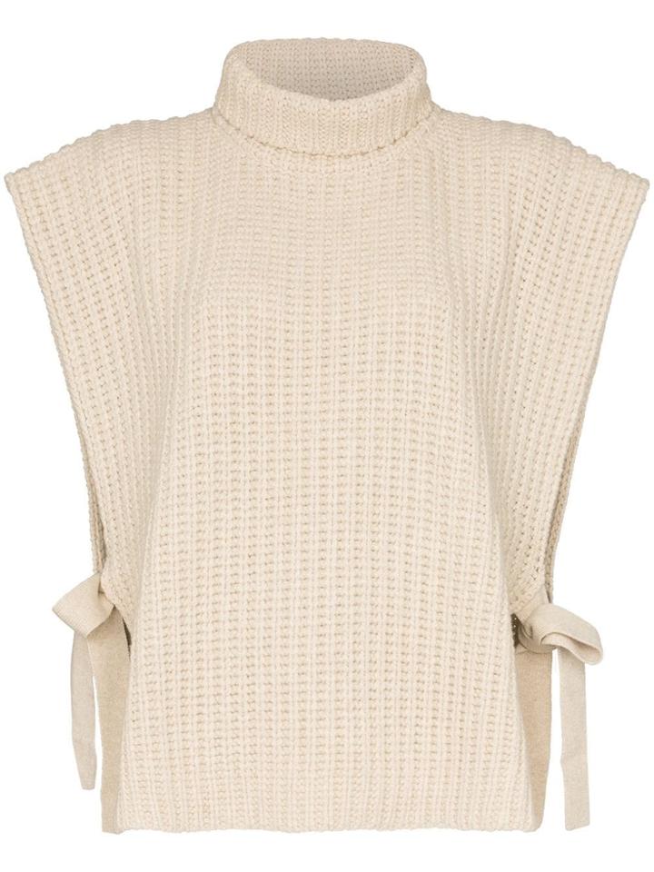 See By Chloé Roll Neck Tie-side Jumper - Neutrals