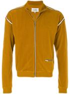 Maison Margiela Ribbed Zip Up Jacket - Yellow & Orange