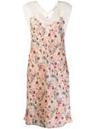 Paco Rabanne Floral Lace Shift Dress - Neutrals