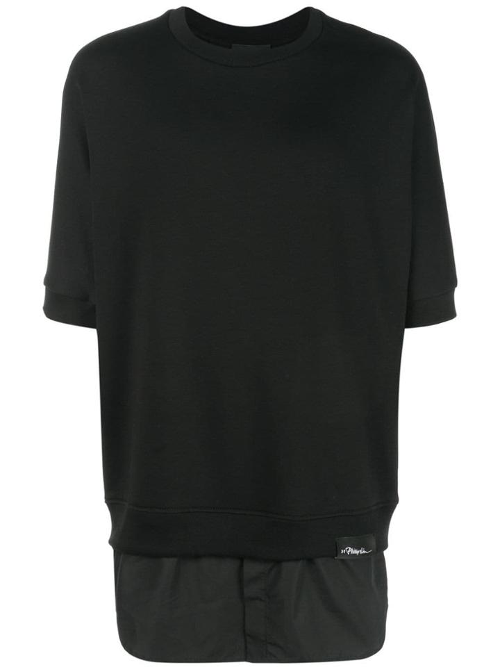 3.1 Phillip Lim Shortsleeved Sweatshirt - Black