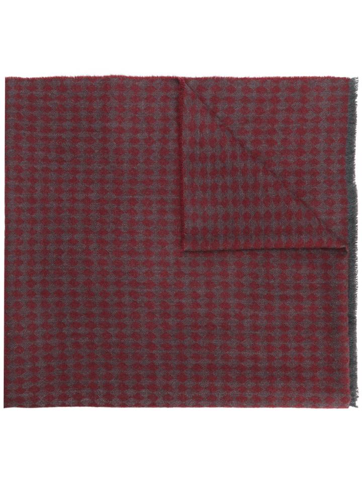 Pringle Of Scotland Classic Argyle Scarf - Red