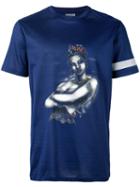 Lanvin Printed Silky T-shirt, Men's, Size: Small, Blue, Cotton/polyurethane