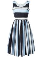 Dolce & Gabbana Striped Dress, Women's, Size: 38, White, Cotton