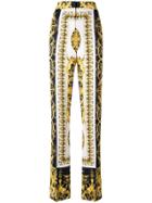 Versace Baroque Print Trousers - Yellow