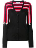 Sonia Rykiel Star Print V-neck Cardigan - Black