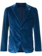Tagliatore Giacca Velvet Jacket - Blue