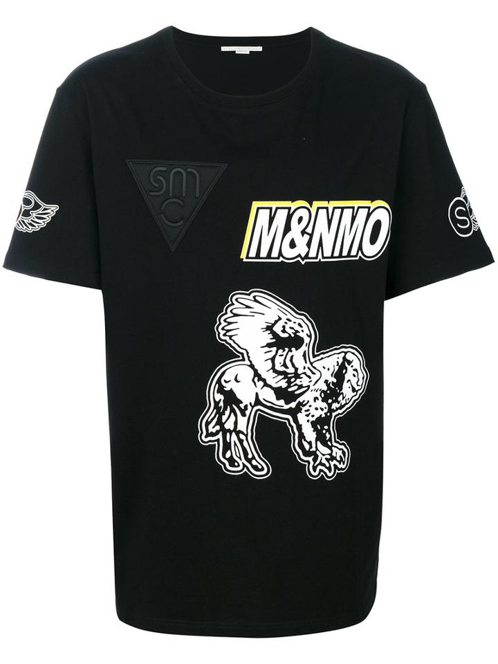Stella Mccartney - Speedway Print T-shirt - Men - Cotton - Xs, Black, Cotton