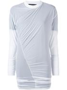 Y / Project Sheer Ruched Top - White