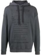 Moschino Care Instruction Hoodie - Grey