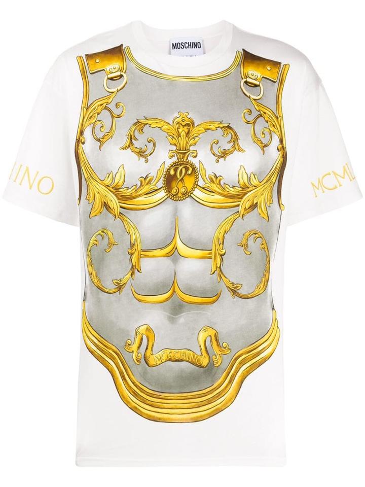 Moschino Armour Print T-shirt - White