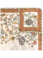 Etro Floral Print Scarf, Women's, Beige, Silk/cashmere