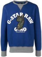 G-star Raw Research Logo Sweater - Blue