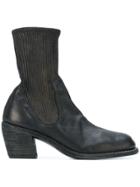 Guidi Western Style Sock Fit Boots - Black