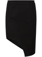 Mugler Asymmetric Skirt - Black