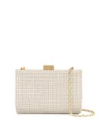 Whiting And Davis Chainmail Clutch Bag - White