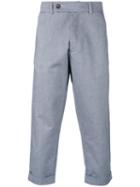 Société Anonyme - Cropped 60 Trousers - Men - Cotton - 50, Grey, Cotton
