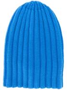 Laneus Ribbed Knit Beanie - Blue