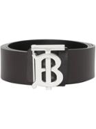 Burberry Reversible Monogram Motif Leather Belt - Black