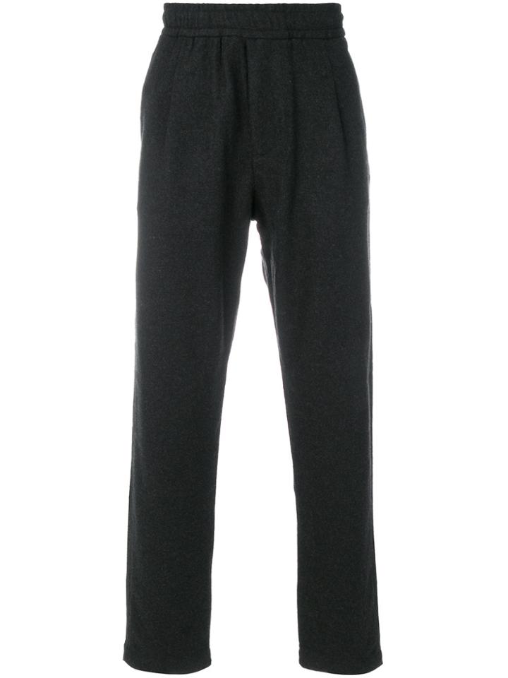 Soulland Pino Straight Leg Trousers - Grey