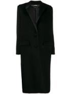 Filles A Papa Satin-trimmed Coat - Black