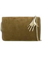 Petar Petrov Metallic Embellished Crossbody Bag - Green
