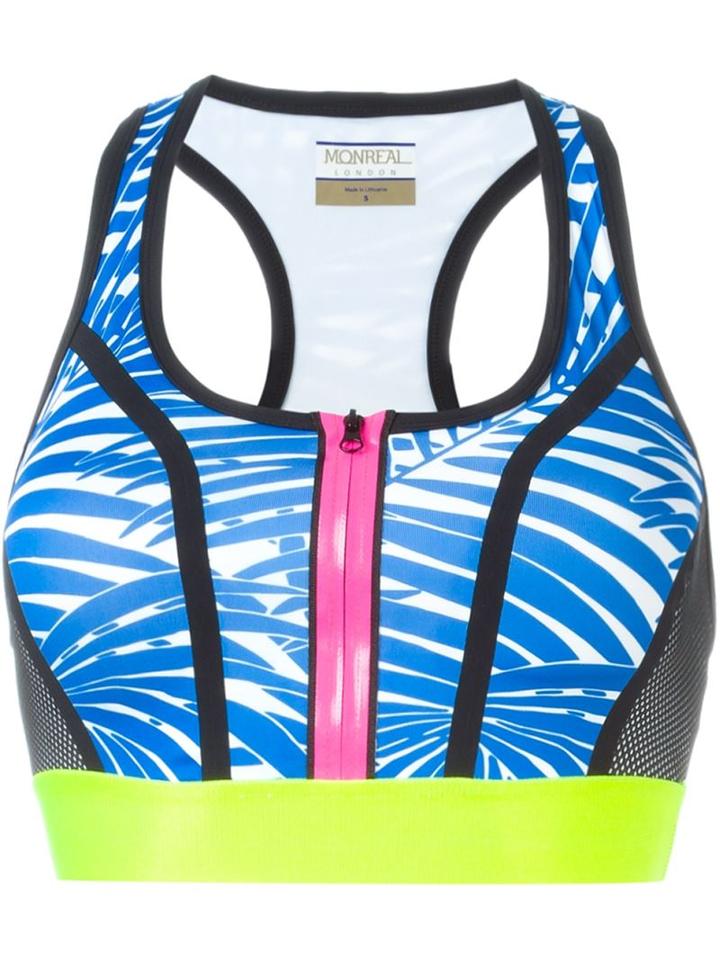 Monreal London Signature Palm Print Sports Bra