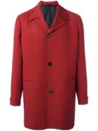 Paul Smith Houndstooth Coat, Men's, Size: Medium, Red, Cupro/wool