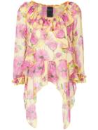 Marc Ellis Floral Print Blouse - Yellow & Orange