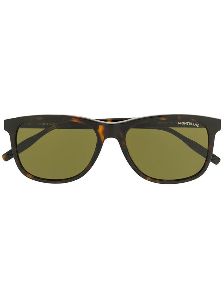 Montblanc Square Shaped Sunglasses - Brown