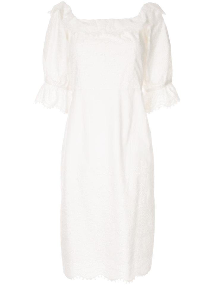 Sea Off The Shoulder Dress - White