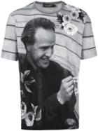Dolce & Gabbana Marlon Brando Print T-shirt, Men's, Size: 50, Black, Cotton