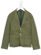 Tagliatore Junior Two Button Blazer, Boy's, Size: 11 Yrs, Green