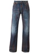 Walter Van Beirendonck Vintage 'aged Denim' Jeans - Blue