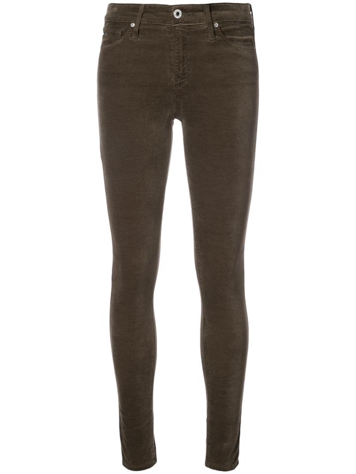 Ag Jeans Farrah High Skinny Jeans - Green
