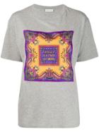 Etro Decorative Slogan Print T-shirt - Grey