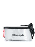 Palm Angels Metallic Logo Belt Bag - Grey