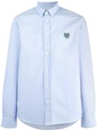Kenzo Mini Tiger Button Down Shirt, Men's, Size: Medium, Blue, Cotton