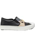 Fendi Studded Slip-on Sneakers - Black