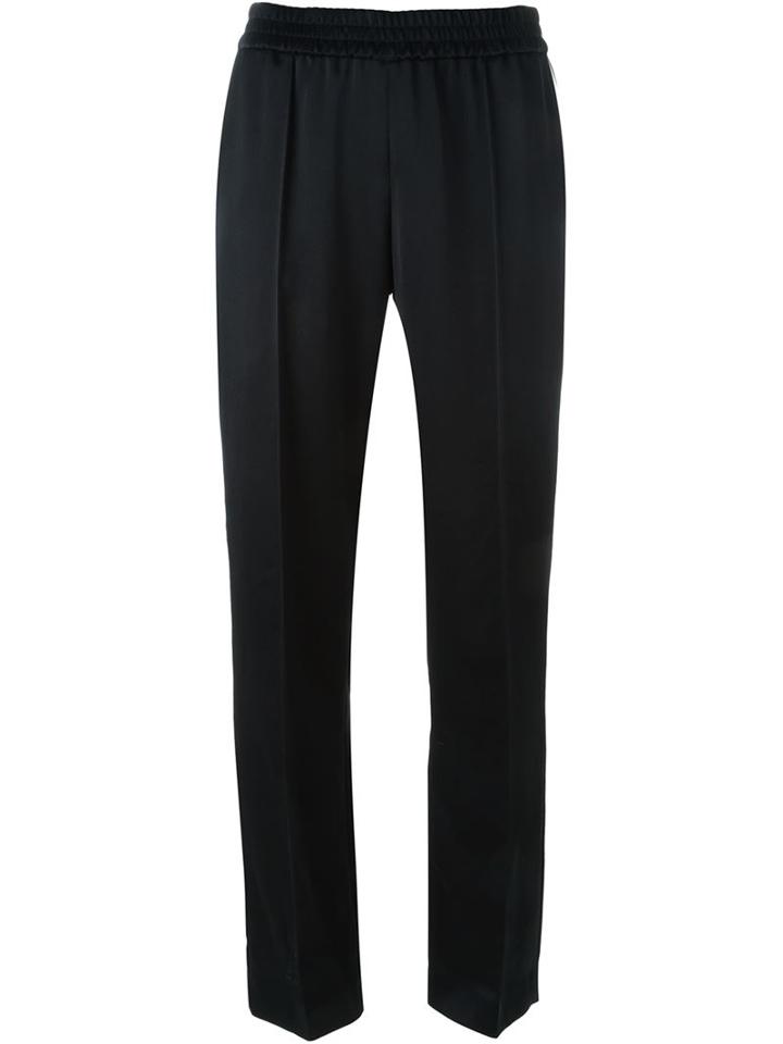 Kenzo Straight Leg Trousers, Women's, Size: 38, Black, Polyester