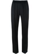 Kenzo Straight Leg Trousers, Women's, Size: 38, Black, Polyester