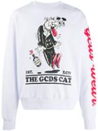 Gcds Gcds Cat Sweatshirt - White