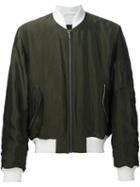 Haider Ackermann Bomber Jacket, Men's, Size: Medium, Green, Rayon