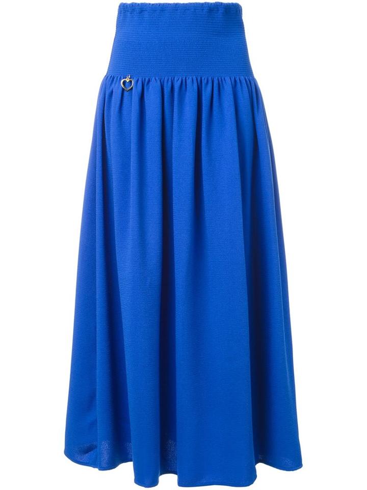 Love Moschino Maxi Skirt, Women's, Size: 42, Blue, Polyester