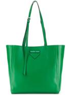 Prada Logo Shopping Tote - Green