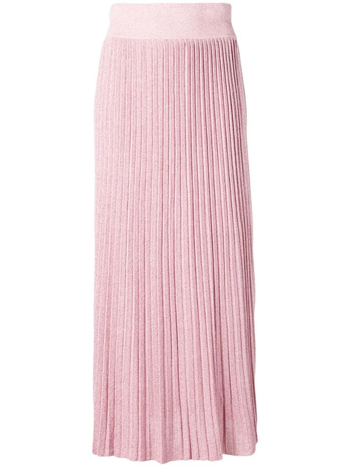 Altea Pleated Long Skirt - Pink