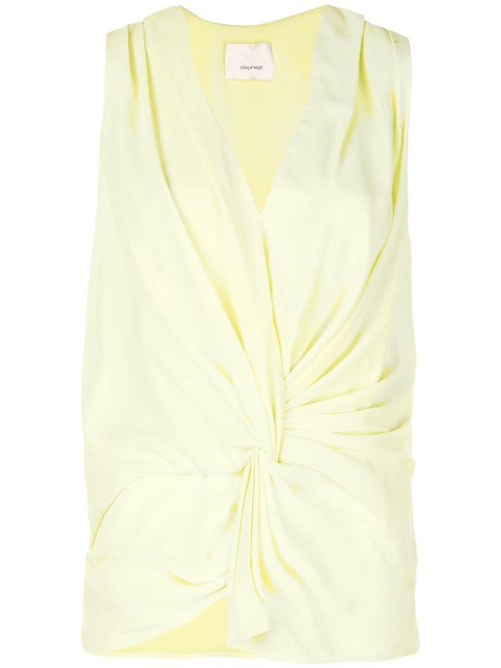 Cinq A Sept Abby Knotted Top - White